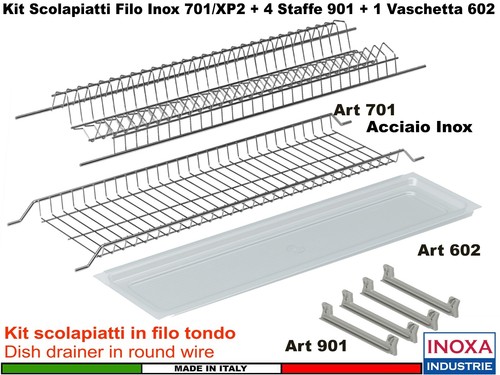 Scolapiatti incasso filo inox - scolapiatti,