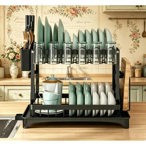 Scolapiatti cucina doppio - cucina,