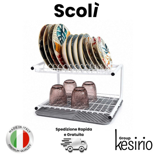 Kesirio scolì scolapiatti - kesirio,