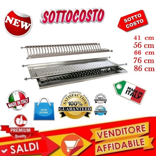 Scolapiatti incasso acciao - incasso,
